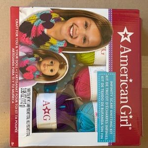 New American Girl Infinity Scarf Knitting Kit Doll